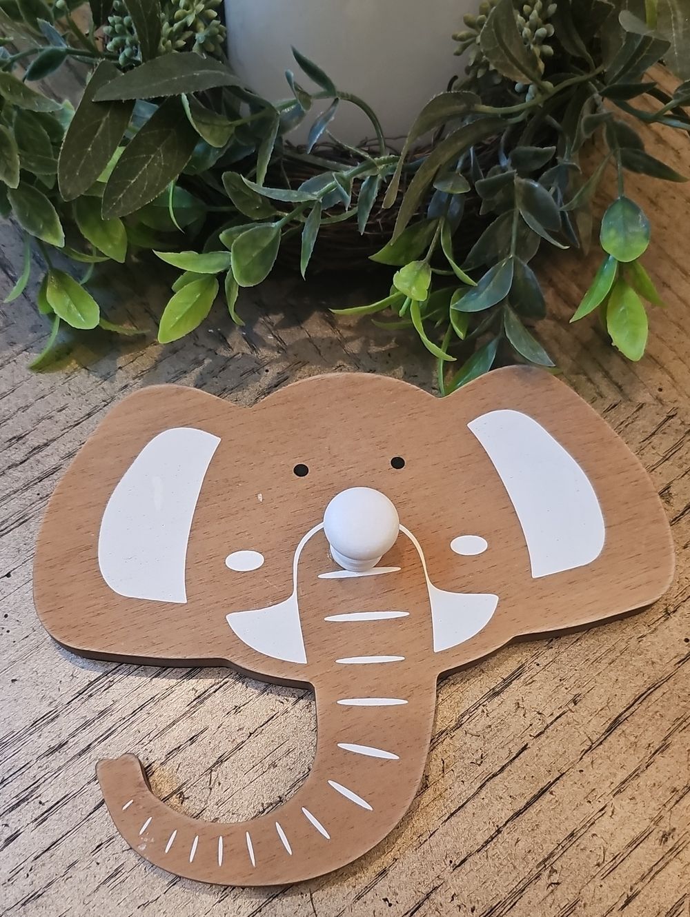 Brown and Tan Elephant Wall Hook Hobby Lobby